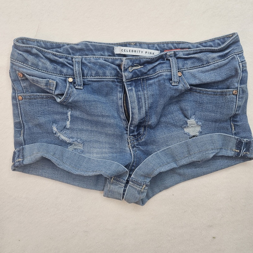 Celebrity Pink The Honey Women's Cuffed Medium Jean Short Shorts Women's Sz 5/27 - Picture 5 of 10